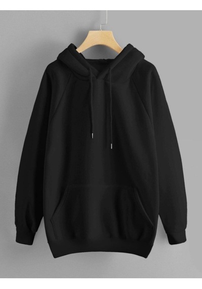 Macklin Unisex Kadın Erkek Baskısız Sweatshirt Siyah Mck0915 Siyah