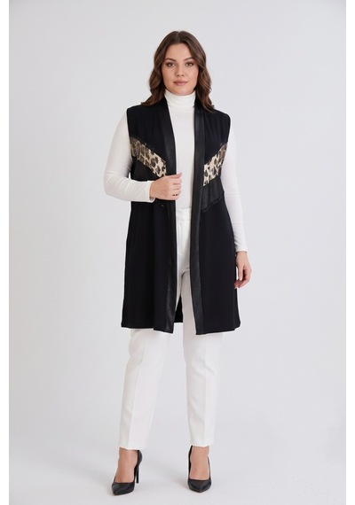Wearon Kadın Düğmesiz Modelli Yelek 54158 Bgl-st05662 Siyah