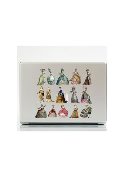 Vintage Art Sanat Etiket Seti Retro Resim Çıkartma Laptop Defter Telefon Sticker Seti Çok Renkli