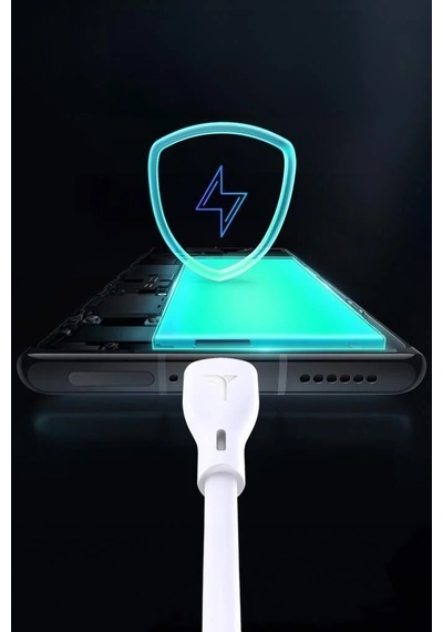 Cihaz Şarjı Telefon Aksesuarı Mobil Bağlantı Şarj Kablosu Lightning 3.0a Data Kablo U14 Beyaz