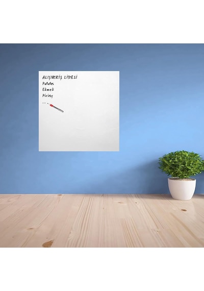 Ders Çalışma Yazı Tahtası Manyetik Mıknatıslı Duvar Stickerı 5570 Çok Renkli