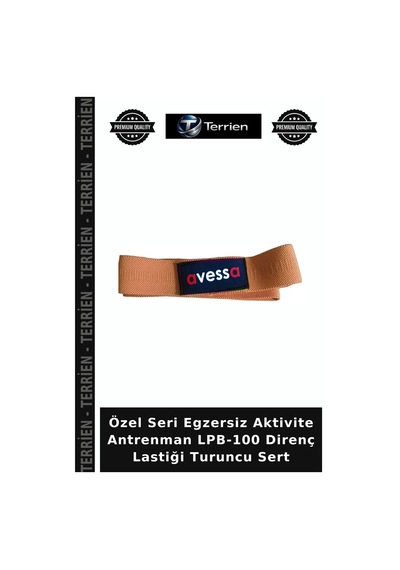 Özel Seri Egzersiz Aktivite Antrenman Lpb-100 Direnç Lastiği Turuncu Sert