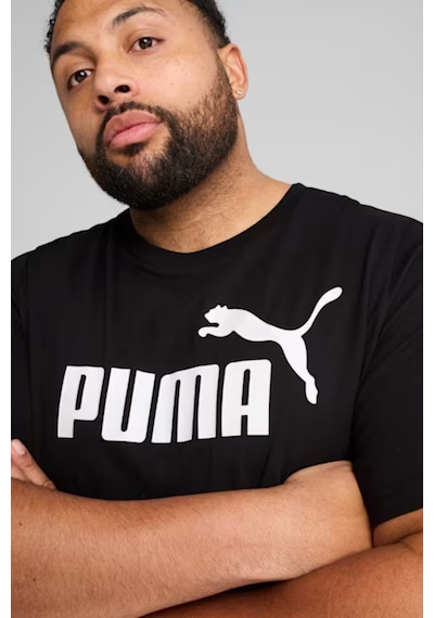 Puma Essentials No. 1 Logo Tee Erkek Siyah Kısa Kollu Tişört 682532 01 SIYAH