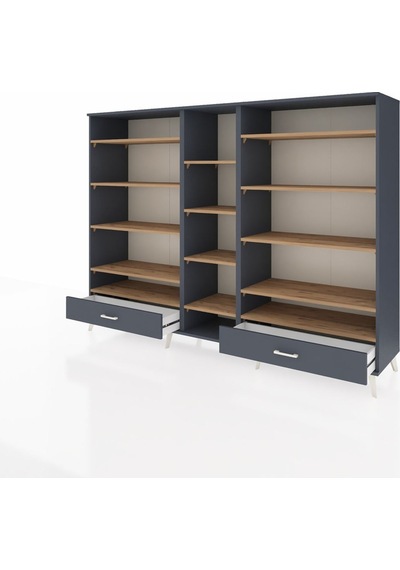 Hyperion Dolap 14 Raflı 2 Çekmeceli 220x44x163 Antrasit-çam/antr Antrasit-çam/antrasit Hyperion Dolap 14 Raflı 2 Çekmeceli 220x44x163 Antrasit-çam/antr Antrasit-çam/antrasit