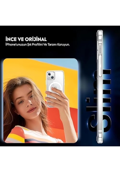 S22 Plus Için Kılıf Absorbing Şeffaf Samsung Galaxy S22 Plus İle Uyumlu Kılıf - Şeffaf Diğer
