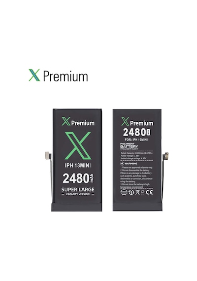 Apple Uyumlu iPhone  13 Mini Batarya Pil Süper Yüksek Kapasiteli Güçlendirilmiş 2480 Mah Xpremium