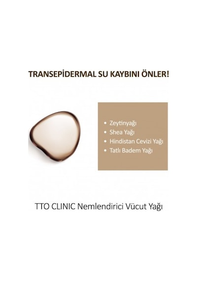 Tto Clınıc Nemlendirici Vücut Yağı Çikolata 200 ML