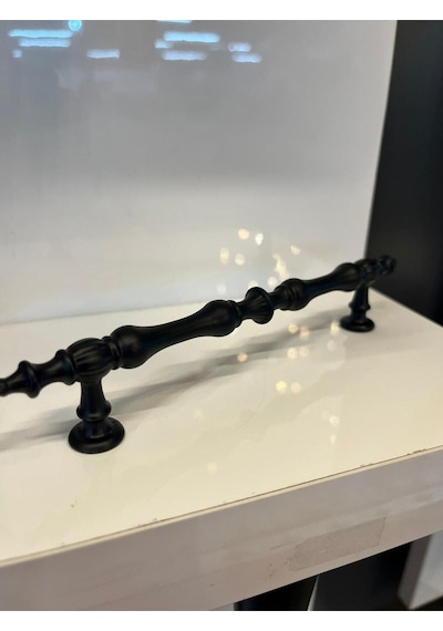 Ada Metal Kulp 128mm Mat Siyah Dolap Kapak Modern Tv Ünite Çekmece Mobilya Komidin Vestiyer Mat Siyah