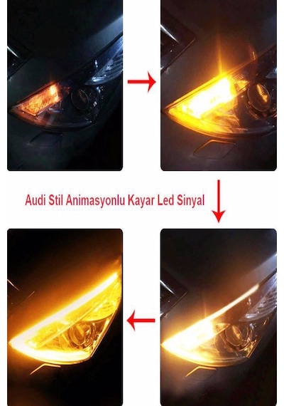 Er Lıght-X Auto Lıghtıng Far Üstü Selamlamalı Kayar Led 60Cm