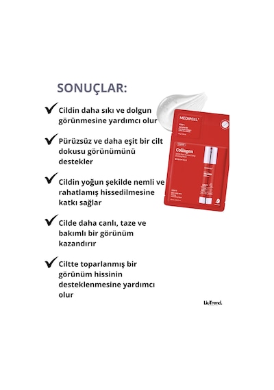 Medipeel Red Lacto Collagen 3000 Shot Serum 2 Step Mask 1,5 G + 25 Ml 5 Adet Kolajen Ve Mikro İğneler Maske