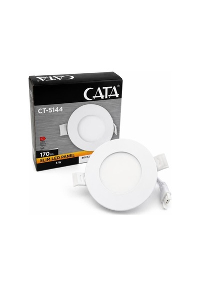 Cata Ct-5144b 3w Slim Led Panel 6400k Beyaz Işık Sıva Altı Spot Lamba