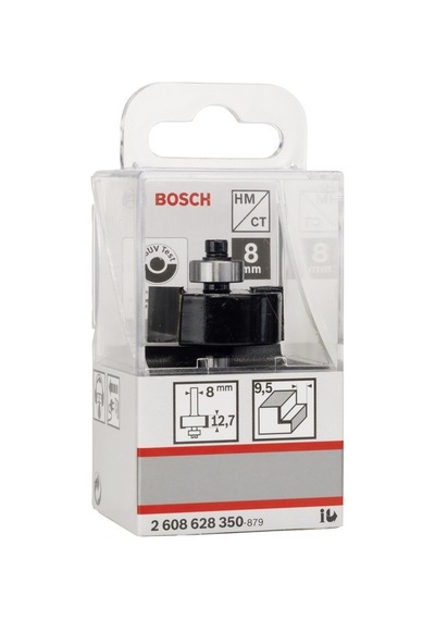 Bosch Çift Oluklu Sert Metal Bilya Yataklı Lamba Açma Frezesi - Ahşap - 2608628350