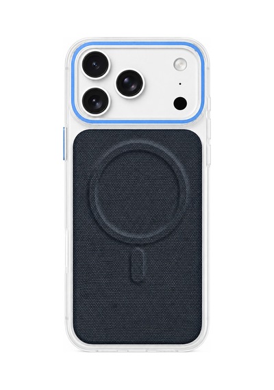 İphone 17 Pro Uyumlu Uniq Magsafe Özellikli  Keten Kaplamalı Sararmaz Sert Telefon Kılıfı Mor