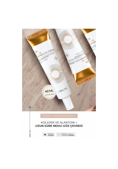 Lebelage ve  Salyangoz Özlü Nemlendirici Göz Kremi Dr. Snail Derma Eye Cream 40 ML