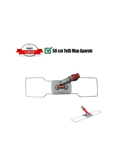 Safell Nemli Mop Aparatı 50 Cm -Tel Yer Silme Aparatı