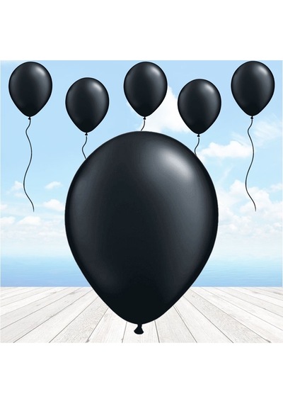 Siyah Balon. 10 Adet