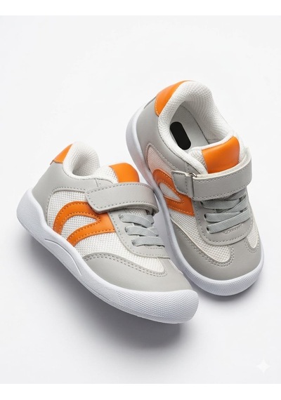 Mcdark Çocuk Unisex İlk Adım Sneaker Ayakkabı-gri