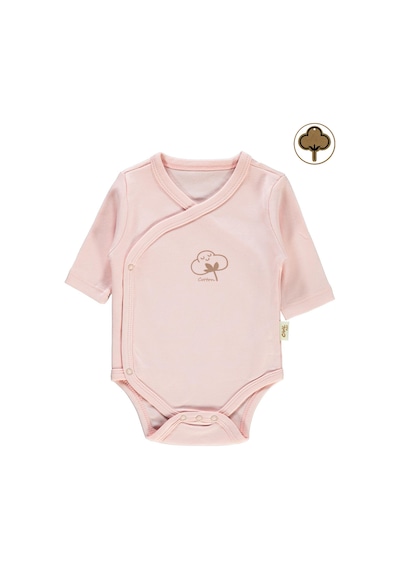 Civil Baby Bebek Organik Çıtçıtlı Badi 0-6 Ay Pembe