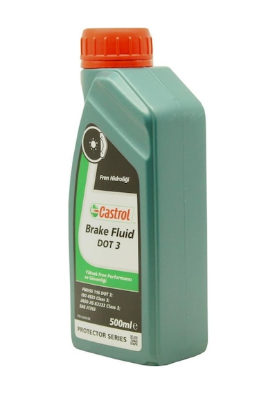 Castrol Brake Fluid Dot 3 500 Ml Fren Hidrolik Sıvısı 6 Adet