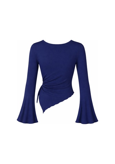Wild Flower Lacivert Yuvarlak Yaka Drape Detaylı İspanyol Kol Tesettür Uyumlu Üst Bluz Lacivert Wild Flower Lacivert Yuvarlak Yaka Drape Detaylı İspanyol Kol Tesettür Uyumlu Üst Bluz Lacivert