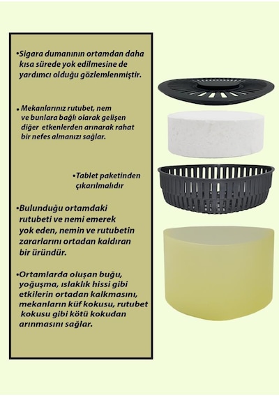 Nem Alıcılı ve Rutubet Giderici Aparat - 500 Gr -Üçgen Vanilya