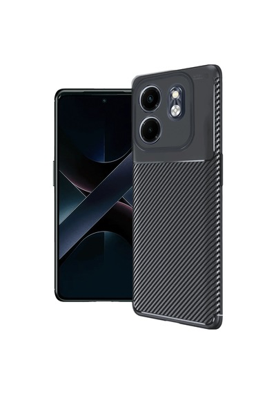Uryport İnfinix Hot 50i 4g Kılıf Auto Focus Karbon Kapak - Siyah