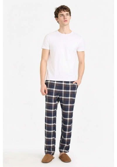 Defacto Regular Fit Uzun Boy Flanel Alt G8209ax26spnv131 Lacivert-nv131
