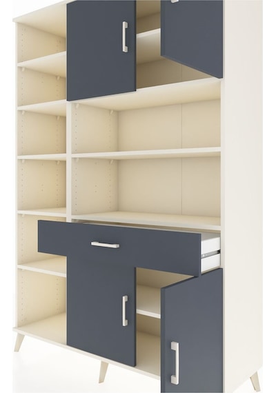 Hyperion Dolap 10 Raflı Tek Çekmeceli 4 Kapaklı 132x44x195 Aytaşı-antrasit/antrasit Antrasıt/antrasıt - Aytası Hyperion Dolap 10 Raflı Tek Çekmeceli 4 Kapaklı 132x44x195 Aytaşı-antrasit/antrasit Antrasıt/antrasıt - Aytası