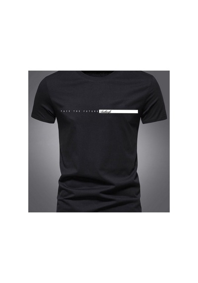 Caddemia Yaz lu Gündelik Spor Gevşek Büyük Boy Basit Mektup Desen Baskılı Yuvarl Siyah 2XL Caddemia Yaz lu Gündelik Spor Gevşek Büyük Boy Basit Mektup Desen Baskılı Yuvarl Siyah 2XL