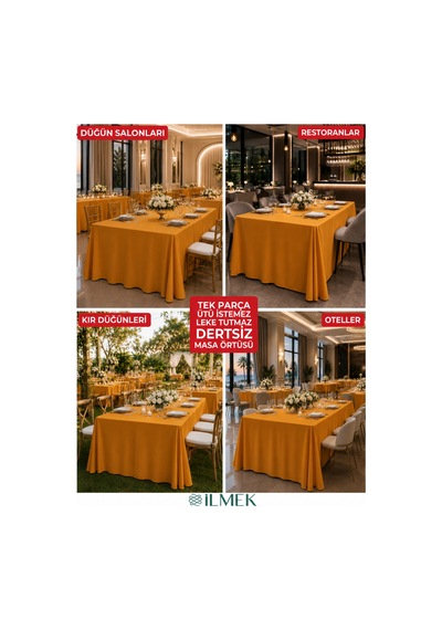 Dertsiz Dikdörtgen Masa Örtüsü 320x220cm - Dikişsiz Ütü İstemez - Düğün Davet Organizasyon Otel Restoran Hardal Sarısı Hardal Sarısı Dertsiz Dikdörtgen Masa Örtüsü 320x220cm - Dikişsiz Ütü İstemez - Düğün Davet Organizasyon Otel Restoran Hardal Sarısı Hardal Sarısı