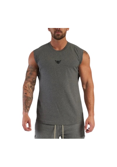 Genius Store Erkek Nem Emici Hızlı Kuruma Atletik Teknik Performans Sporcu Sıfır Kol T-shirt Mg-atlet Füme