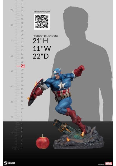 Sideshow Collectibles Captain America Premium Format Figure 300765 / Marvel Comics / Steve Rogers