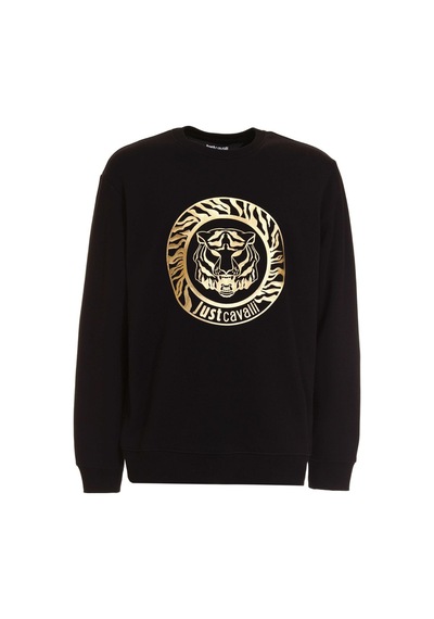 Just Cavalli Bisiklet Yaka Erkek Sweat Siyah
