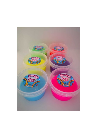 Yumtoys 6'li Renkli Slaym Hazır Slime 6x150gr Rengarenk