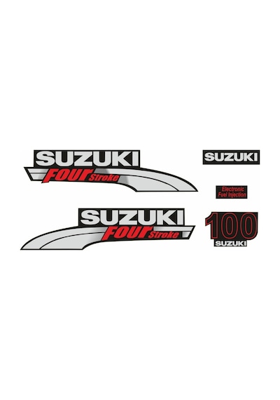 Suzuki 100 Hp 4 Zamanlı Tekne Sticker Etiket Modeli