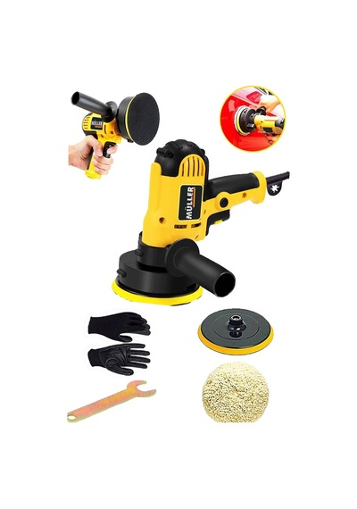 Pro Müller Wax 3500 Motor Korumalı Otomatik Şanzıman Devir Ayarlı Zımpara Pasta Cila Polisaj Makinesi