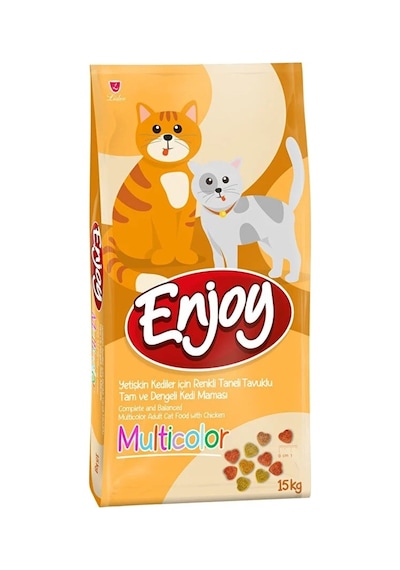 Enjoy Multicolor Tavuklu Yetişkin Kedi Maması