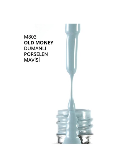 Kalıcı Oje M803, Dumanlı Porselen Mavisi, 10 Ml