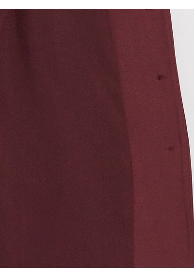 Lcw Everyday Bordo Beli Kuşaklı Keten Karışım Kadın Klasik Yelek