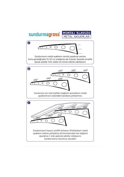 Metal Taşıyıcılı Kapı Üstü Pratik Sundurma Antrasit - Siyah Levha 200 X 150 Md2 Antrasit Gri