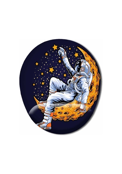Uzay Astronot Ay Keyif Mouse Pad Mousepad