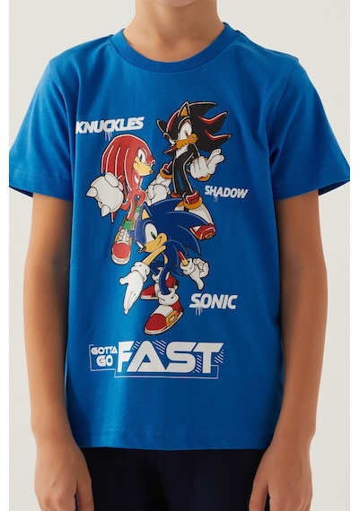Modern Sonic Shadow Cobalt Erkek Çocuk Kapri Takım 5274-42830 Mavi