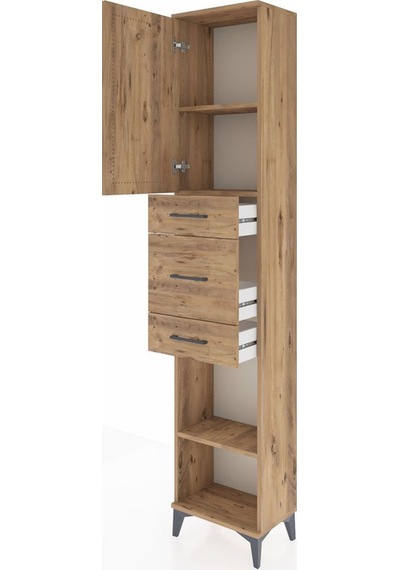 Arges Dolap 3 Raflı 3 Çekmeceli Tek Kapaklı 44x30x221 Çam-çam Atlas Çam Arges Dolap 3 Raflı 3 Çekmeceli Tek Kapaklı 44x30x221 Çam-çam Atlas Çam