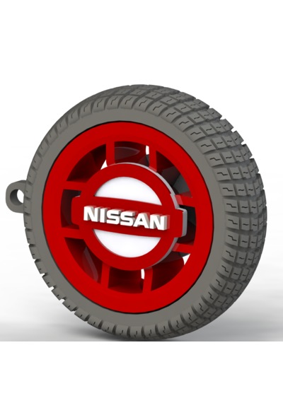 Nissan Uyumlu Özel Tasarım Anahtarlık - Premium Hafif Ve Dayanıklı Kırmızı