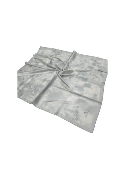 Silk Home Desenli Shiny Eşarp - 8647 - Açık Gümüş Açık Gümüş