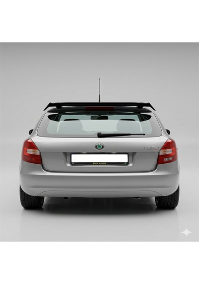 Skoda Fabia 2007-2014 Üniversal Spoiler Boyasız Plastik