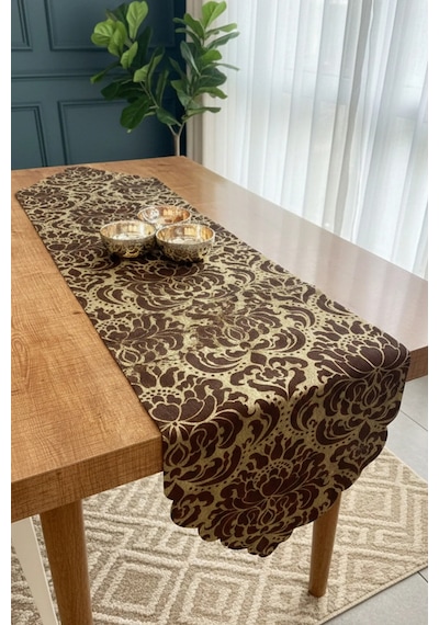 Çağla Kahve Runner 40 X 140 Cm 1512 Kahverengi
