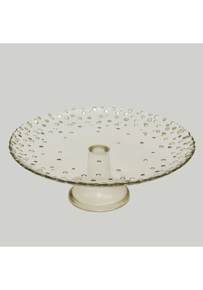 Linens Sparkle Ayaklı Tabak 28 Cm Bronz-gold