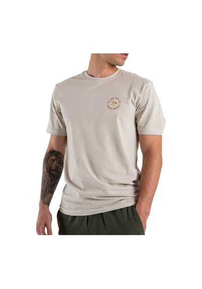 Only Erkek T-shirt 22029483 Onsmanuel Lıfe Reg Ss Desert Tee Gümüş
