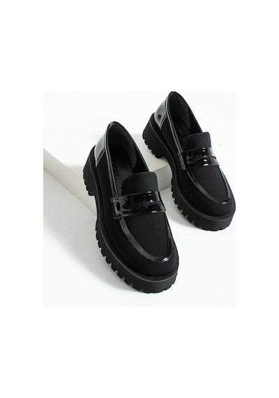Kadın Yüksek Taban Günlük Loafer Vela - Siyah Siyah